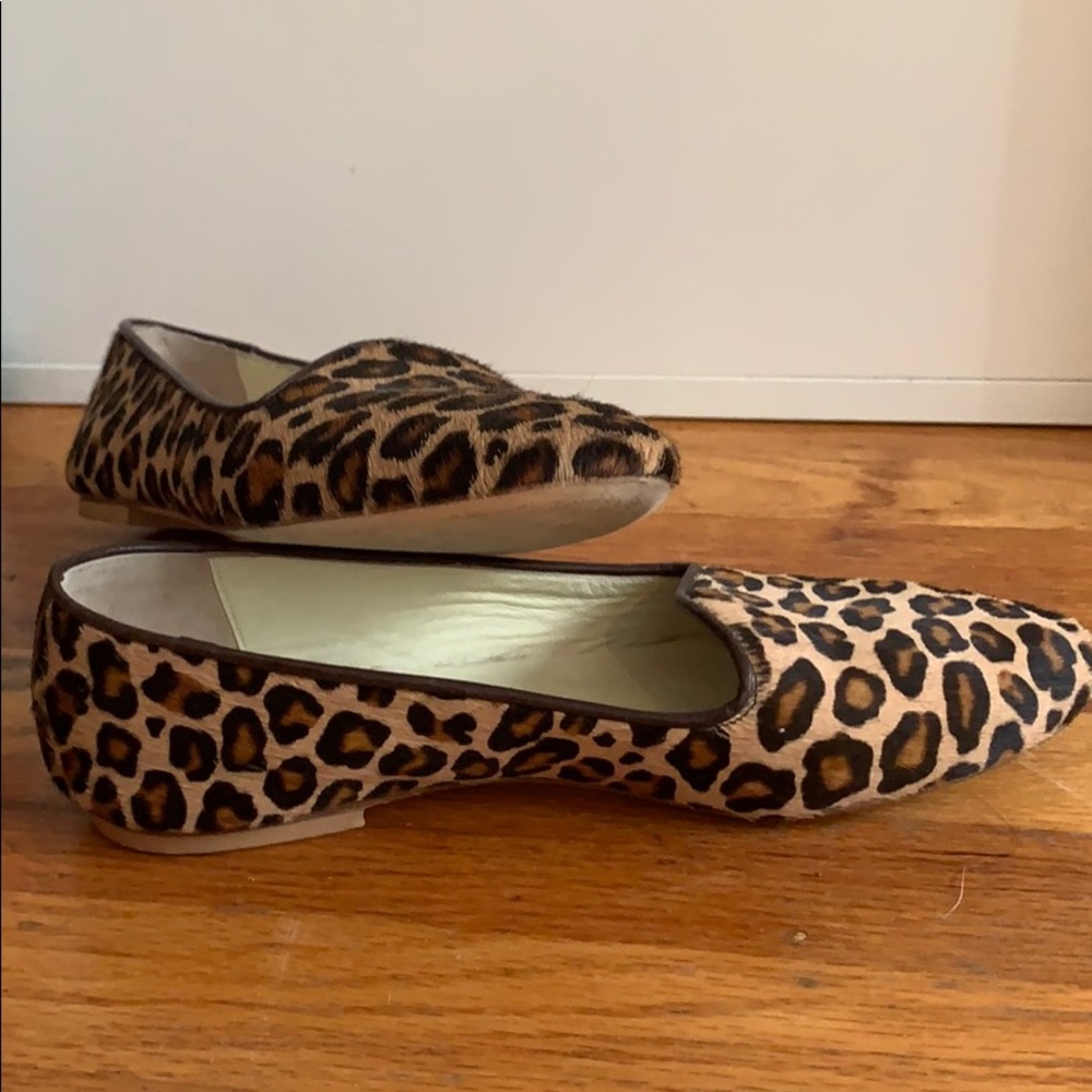 Leopard faux calf Mercanti Fiorentini flat size6.5